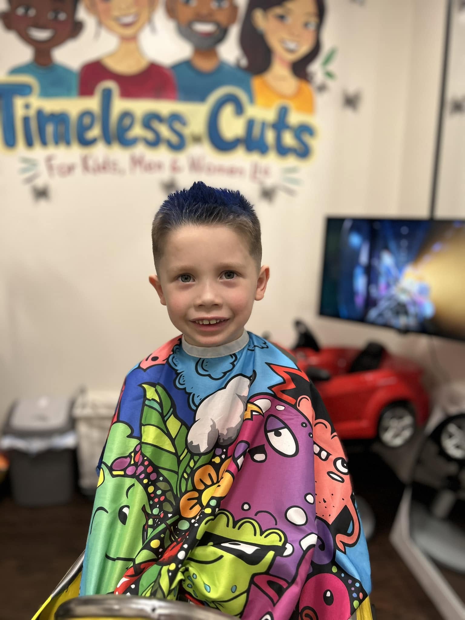 Smiling client